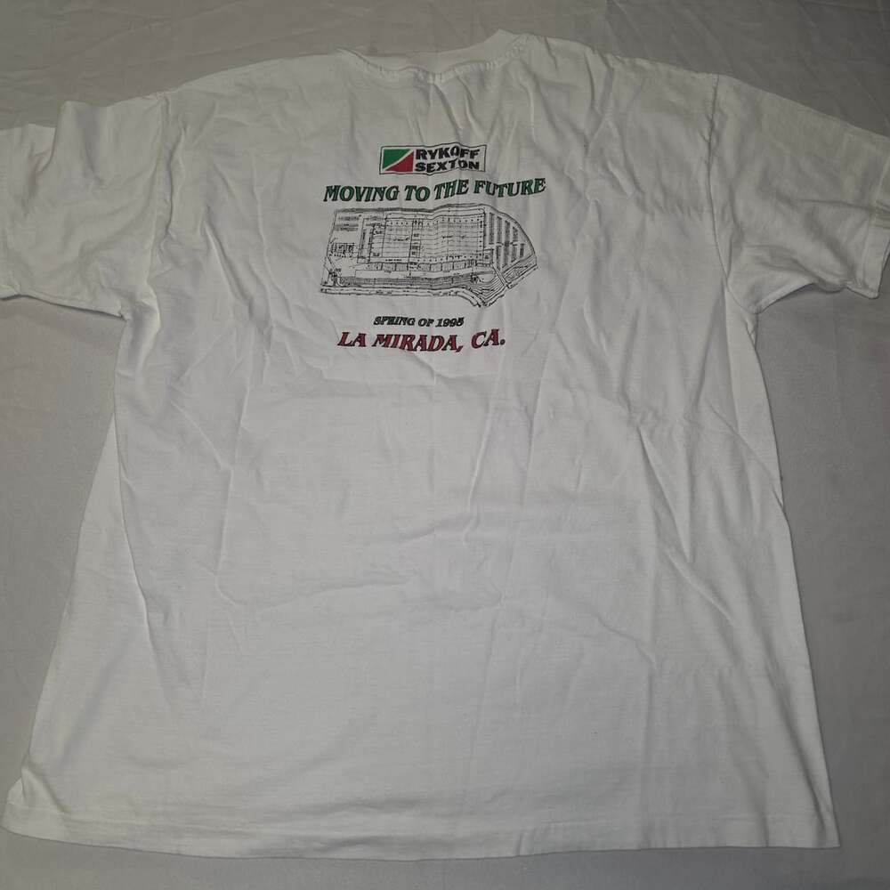 Vintage 1995 Rykoff Sexton Moving To The Future La Mirada CA T-Shirt